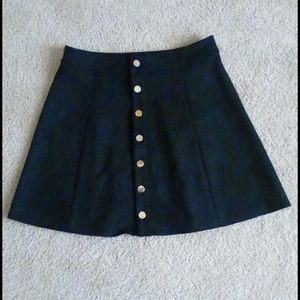 Black High Waisted Skirt (Adjustable)